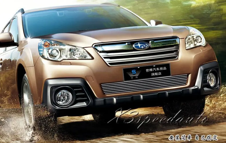 Для Subaru Outback 2010 2011 2012 2013 решетка передней нижней Гонки Крышка отделка Высокое качество Алюминий из алюминиевого сплава