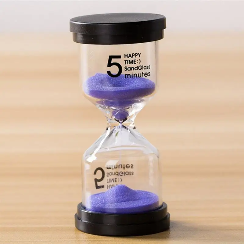 5/10/15/30 Minutes Hourglass Sand Timer Color Glass Sandglass Sand Clock Children Kids Gift Home Decoration