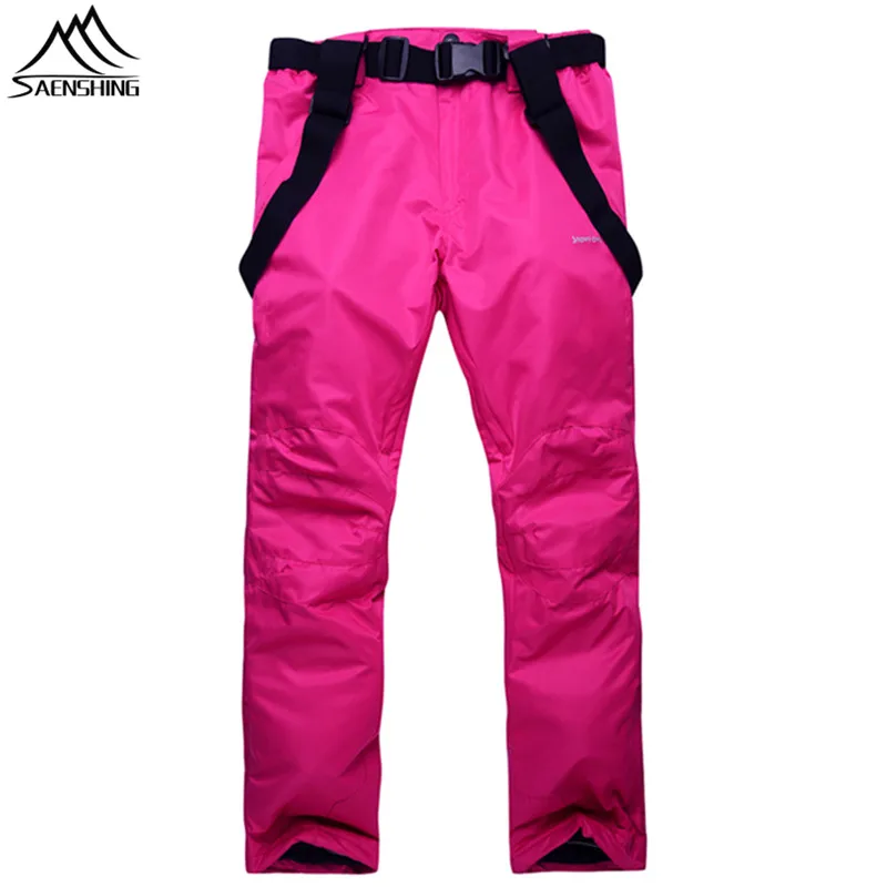 

SAENSHING Winter Ski Pant Women Men Waterproof Cotton Pad Warm Snowboard Snow Pants unisex outdoor skiing Ski Trousers clothes