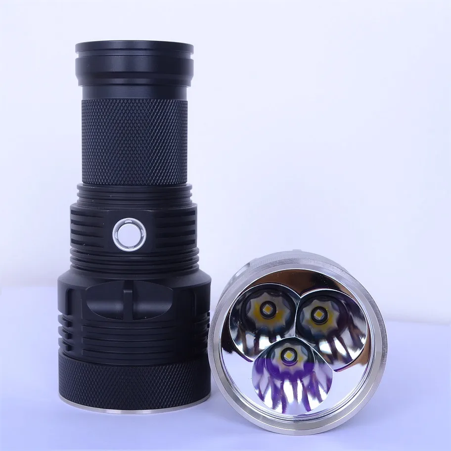 HaikeLite MT09R высокая яркость фонарик 3 * CREE XHP70.2 светодио дный LED max 24000 люмен ручной луч