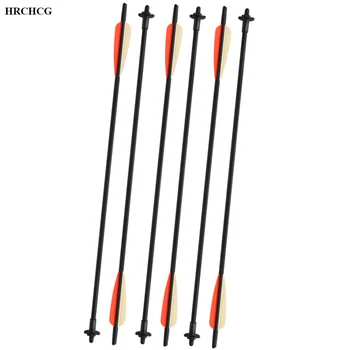 

6pcs/lot Crossbow Release Bolt Arrow 60cm Archery Fiberglass Shooting Arrow Hunting Cross Bow Accessories Crossbow Arrow Length