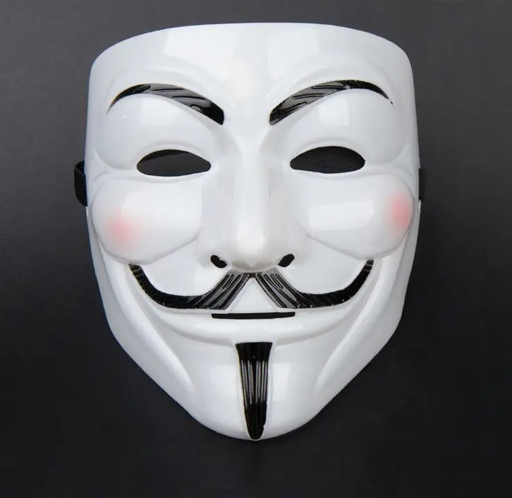 500 шт. маска на Хэллоуин V для Vendetta Маска Anonymous Guy Fawkes нарядное платье аксессуар для костюма для взрослых косплей маски для вечеринки