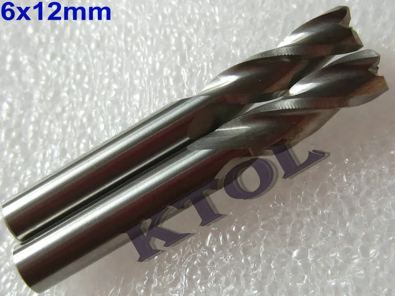 

SHARP 6x12mm 3Flutes Carbide End Mill Set, 5pcs/lot CNC Router Bits Carving Cutters for Wood Free Shipping