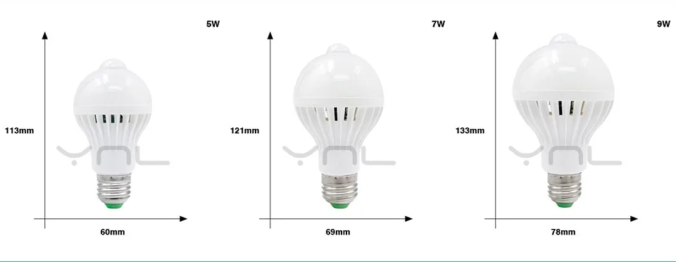 E27 Светодиодный светильник Лампа PIR датчик движения светильник 220 В 5 Вт 7 Вт 9 Вт Авто умный PIR инфракрасный светильник с датчиком движения светильник s