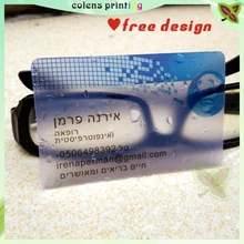 Цена водонепроницаемая прозрачная визитная карточка DHL быстрая 1000 шт Бизнес шаблоны карт