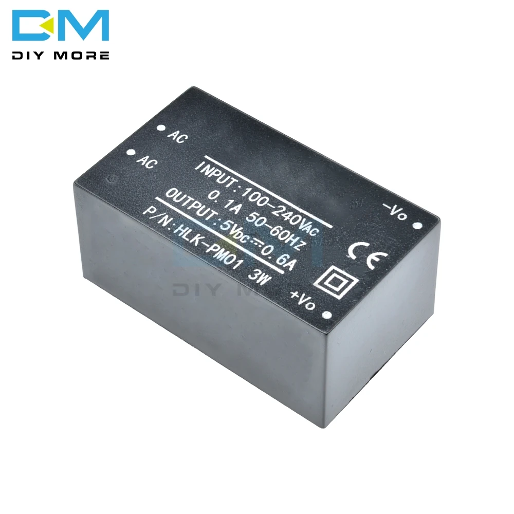 HLK-PM01 HLK-PM03 HLK-PM12 AC-DC 220V 5 V/3,3 V/12 V понижающий мини Питание интеллигентая(ый) бытовой выключатель Мощность модуль