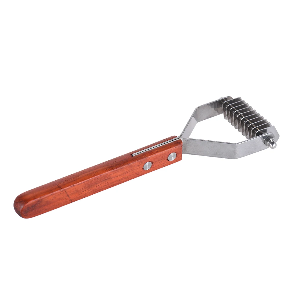 Double Side Dog Brush Pet Grooming Comb Deshedding Rake Comb Dematting