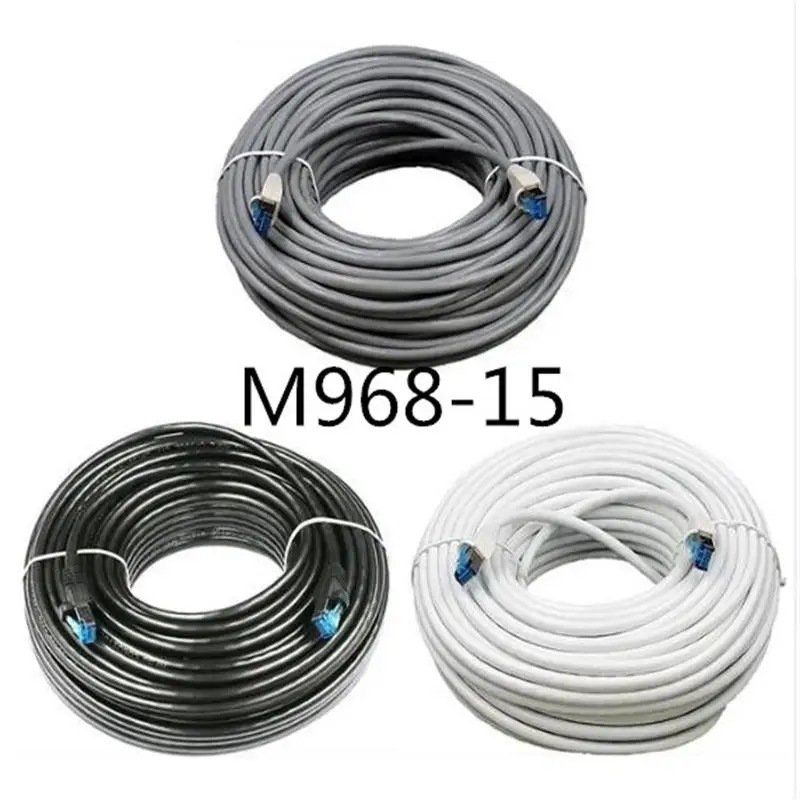 

Cable Cat5e Lan Cable UTP Cat 5 Metal Connector RJ45 Network Patch Cable 5m 10m 15m 20m For PS2 PC Computer Router