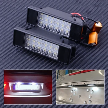 

DWCX 1 Pair Error Free 18 LED License Plate Number Lights Lamp Fit for Benz W639 Vito Viano W906 Sprinter