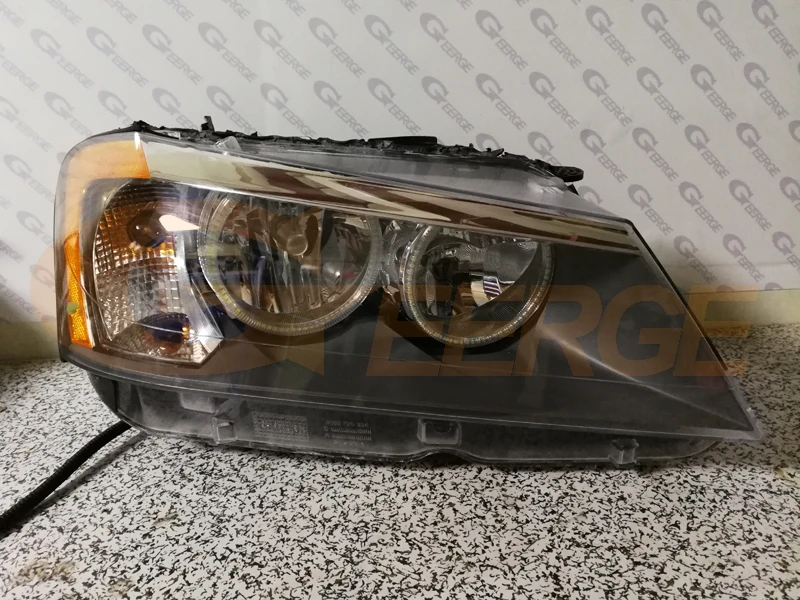 BMW X3 F25 2010 2011 2012 2013 2014 HALOGEN HEADLIGHT smd led angel eyes(23)
