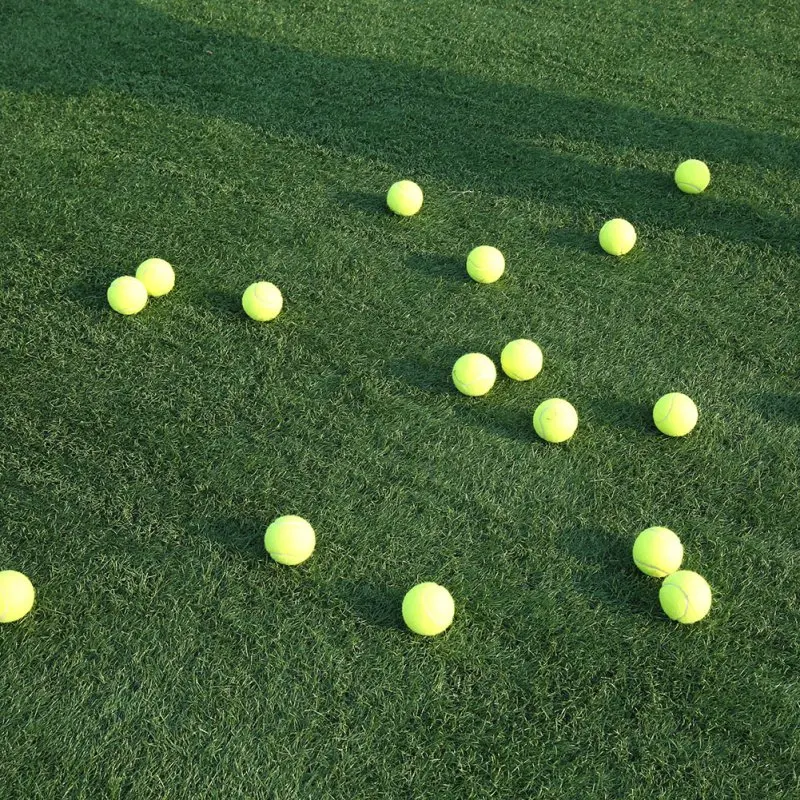 18 шт./компл. спортивные желтые теннисные мячи, соревнования на открытом воздухе, веселые, крикет, пляж, собака, высококачественный спортивный тренировочный мяч
