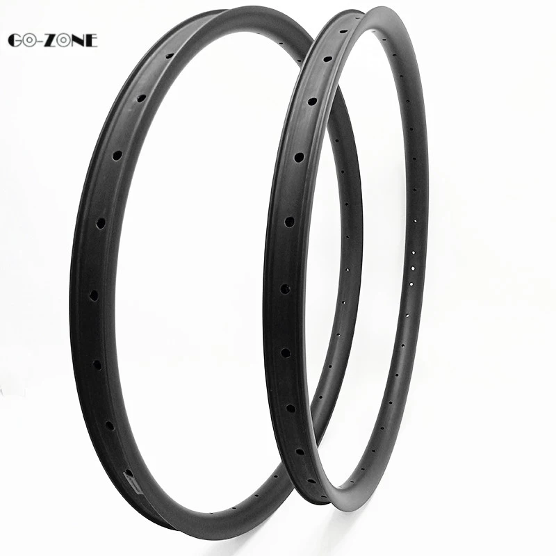Go-zone 24H 28H 32H 36H mountain bike rim XC/AM 30x28mm tubuless 27.5 inch carbon rim 650b