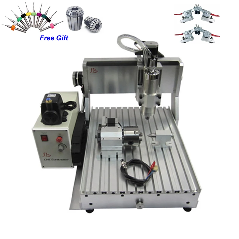 USB Parallel port CNC 3040 1500W 4 axis CNC Engraving Machine CNC