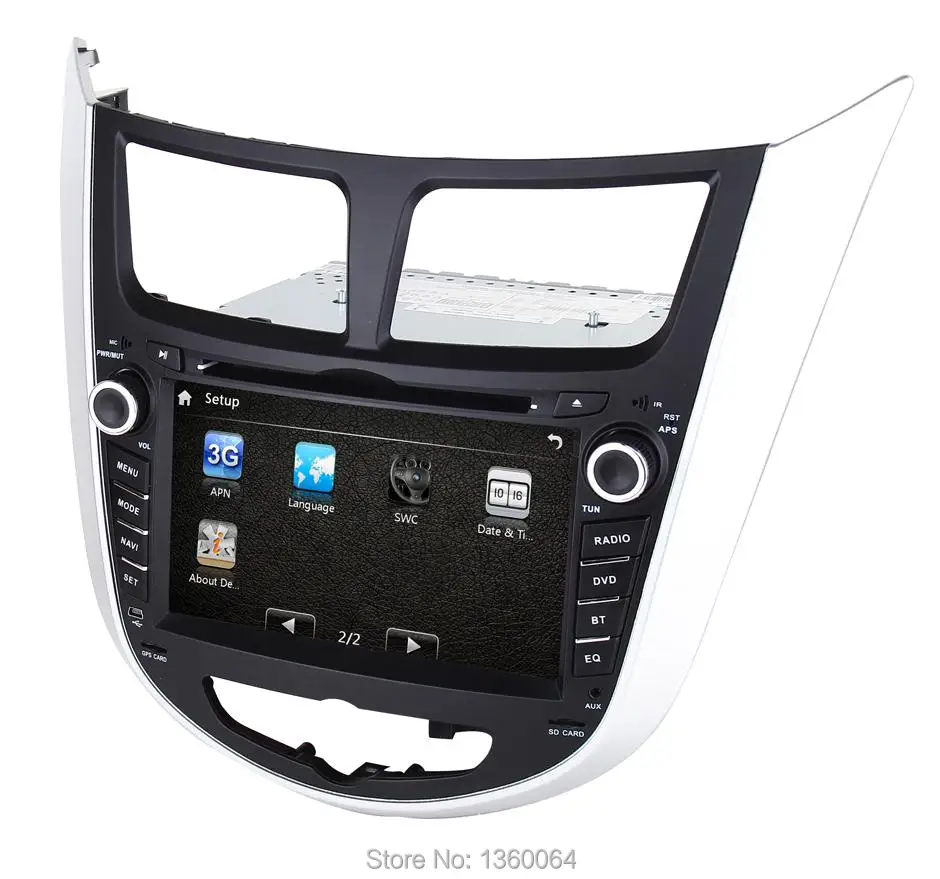 Clearance 2 din 7" CAR DVD player for Hyundai Solaris accent Verna i25 car gps navigation Bluetooth Radio TV 3G usb+camera+navitel map 3