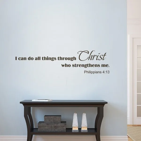 Bible Quote I can do all things through Christ... Bible Verse Wall