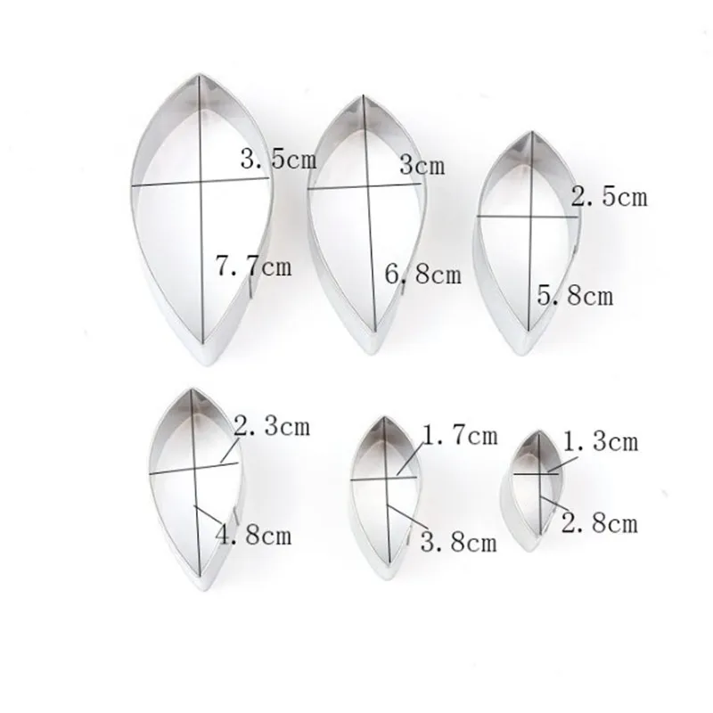 TTLIFE 6 шт. лепесток георгина из нержавеющей стали цветок конфеты печенье формочки для печенья торт с помадной глазурью, поделки из сахара инструмент для украшения выпечки формы