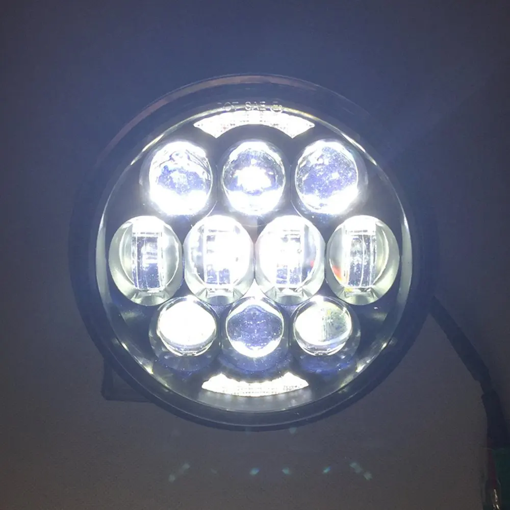 1PC 5-34 5.75 Inch Daymaker Projector LED Headlight DRL for Harley Davidson Bla (8)