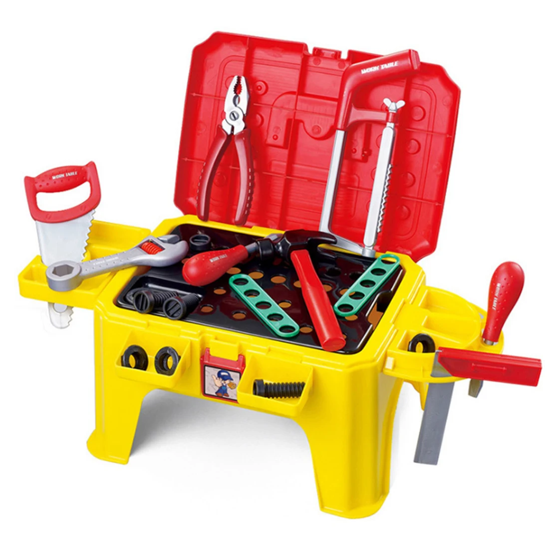 

Rowsfire Tool Toy Children Plastic Maintenance Tool Multifunctional Early Development Educational Repair Play Tools Box Kid Toy