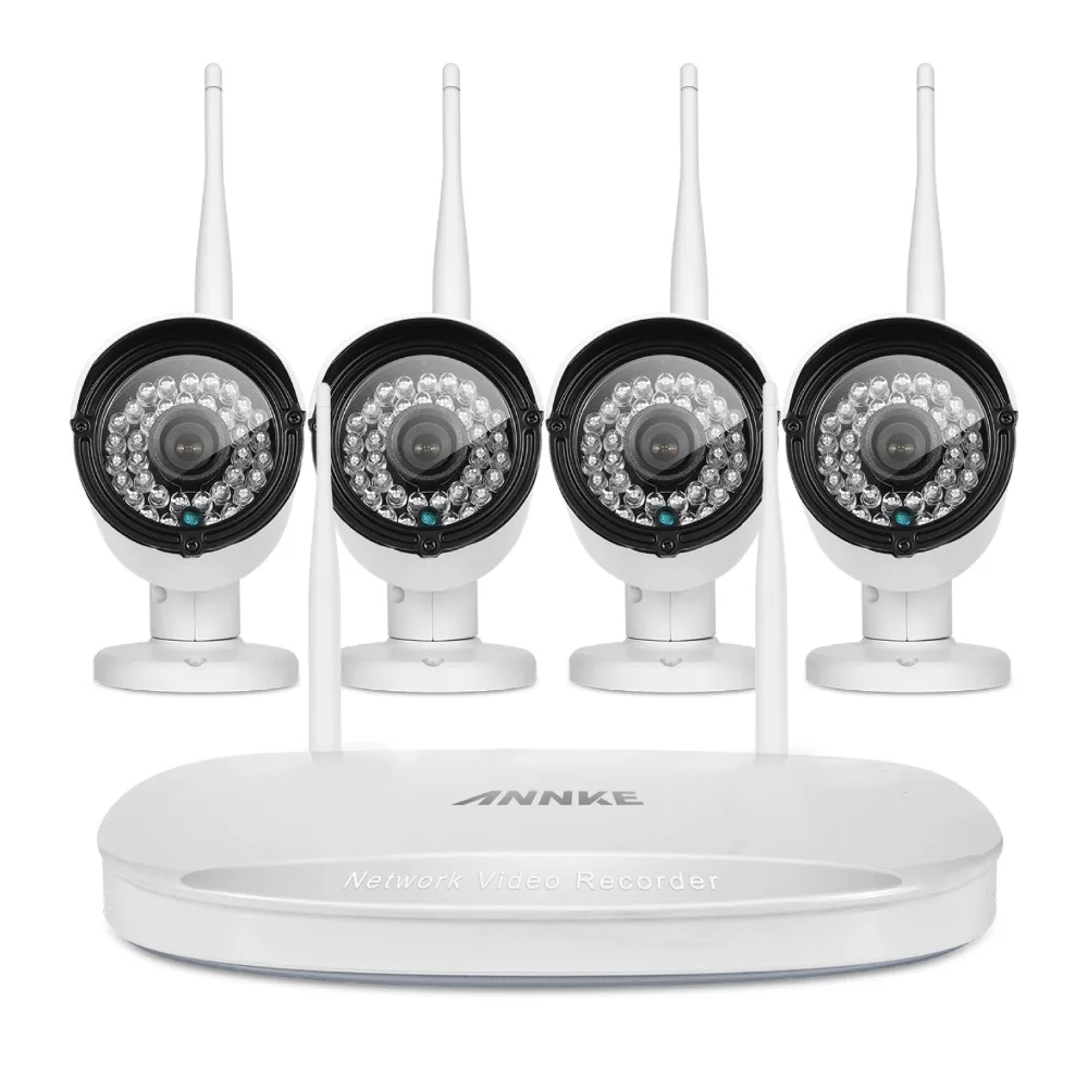 bilder für ANNKE plug & Play Wireless NVR Kit 960 P 4CH NVR WiFi 1.3MP In/outdoor Home Security System bilder für ANNKE plug & Play Wireless NVR Kit 960 P 4CH NVR WiFi 1.3MP In/outdoor Home Security System