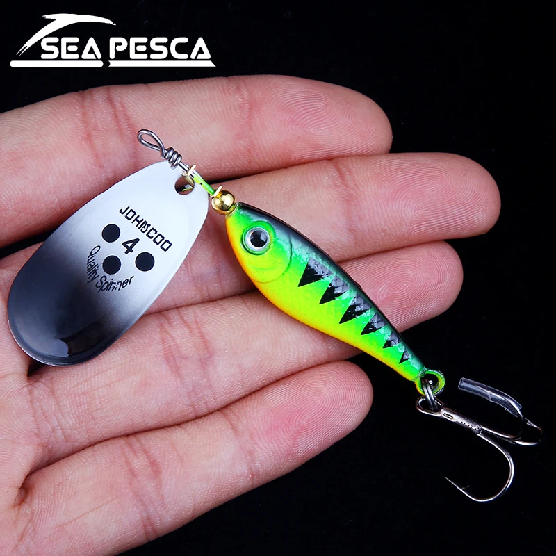 

SEAPESCA Baits Sequins 11g 15g 20g isca artificial Metal wobbler fishing lure minnow Spoon carp fishing free shiping ZB194