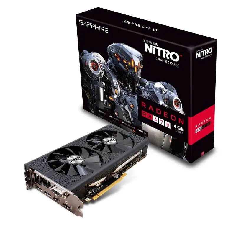  Sapphire Graphic Cards RX 470 4GB GDDR5 256Bit 1143/1260MHz/7000MHz Ethereum Zcash miner pci-e 3.0 ETH Video Card 2048Processors 