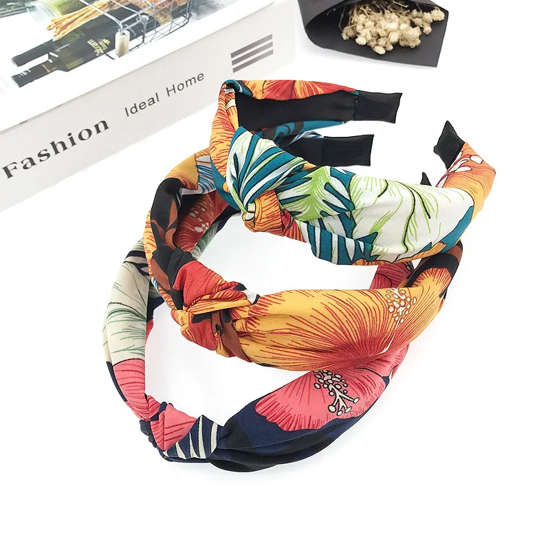 

Print Flower Hairband Bohemia Floral Tropical Hair Hoop for Girls Headband Women Headdress Hair Accessories Hairbands