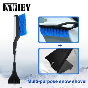 

NWIEV Multi-functional retractable ice shovel snow brush cleaning tools For Audi A4 A3 A6 C6 Q5 Seat Leon Ibiza Skoda Fabia Yeti
