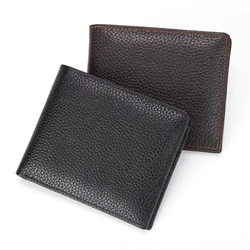 

Hot sale high quality top layer cowhide men wallets and purses casual style genuine leather wallet quality assurance