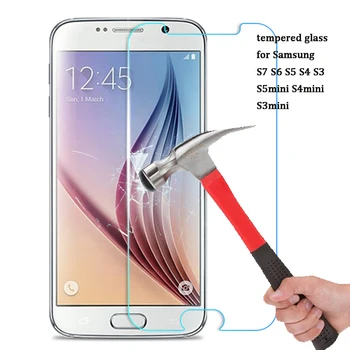 

Wholesale 100pcs/lot 0.3mm 9H Premium Screen Protector Tempered Glass For Samsung Galaxy S7 S6 Edge S5 S4 S3 S4 mini S5 mini