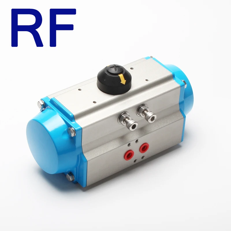 RF ACT-090D двойного действия алюминиевого сплава материал для шарового клапана и клапана-бабочки пневматический привод