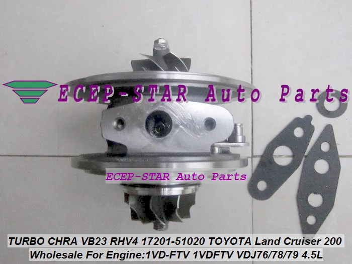 TURBO Cartridge CHRA VB22 RHV4 17201-51020 17201-51021 For TOYOTA Land Cruiser 200 D40 V8 1VD-FTV 1VDFTV VDJ76 VDJ78 VDJ79 4.5L (1)