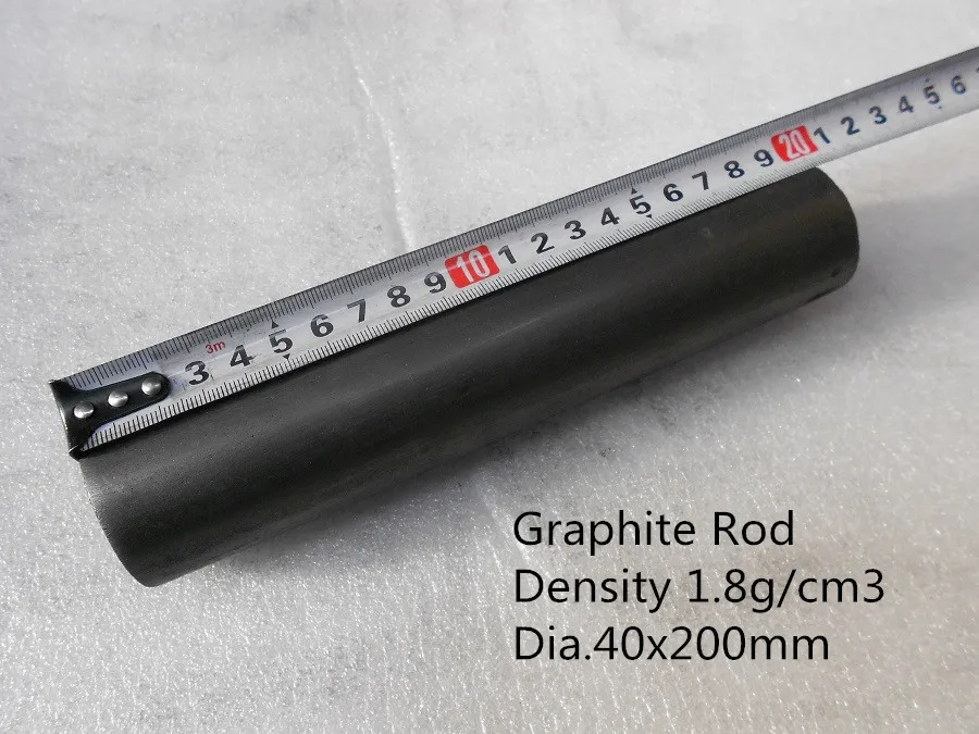 Dia.40*200mm Molded Carbon Graphite Rod / pure graphite structure
