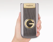 Роскошные Флип Металл Старший Телефон TKEXUN G3 Большая Клавиатура/Звук Пожилых Людей/Человек Сотовый Телефон Родители Подарок России французский Язык