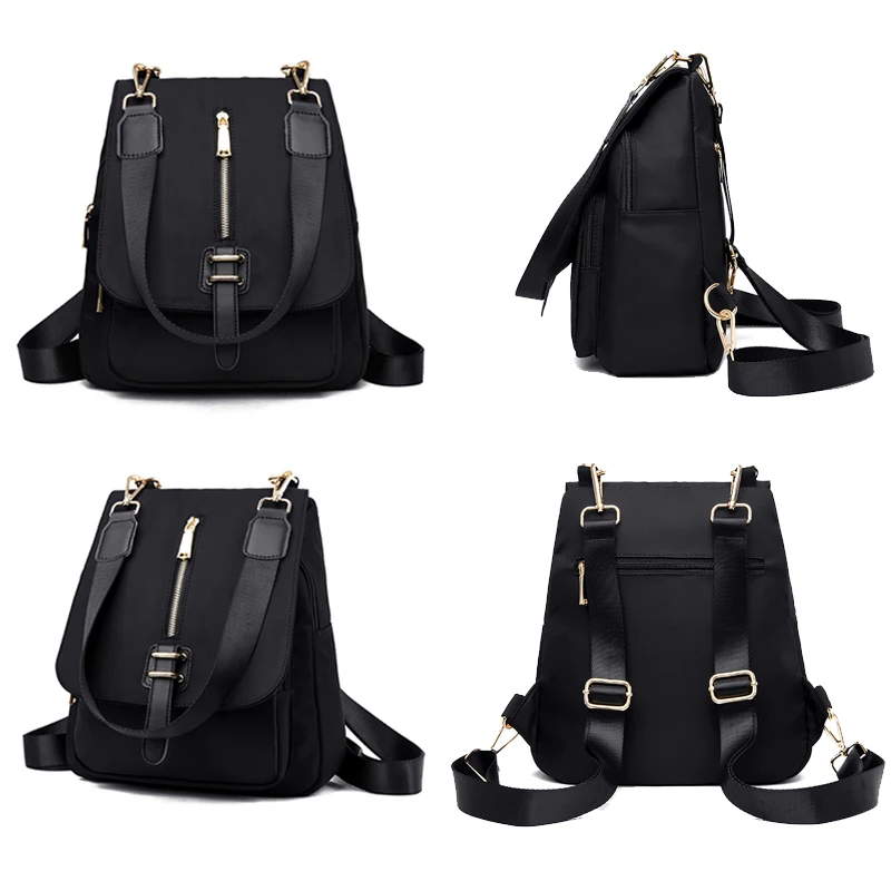 أزياء المرأة الظهر للماء النايلون على ظهره سيدة Bagpack متعددة الوظائف الإناث السفر أكياس للمراهقات حقائب مدرسية