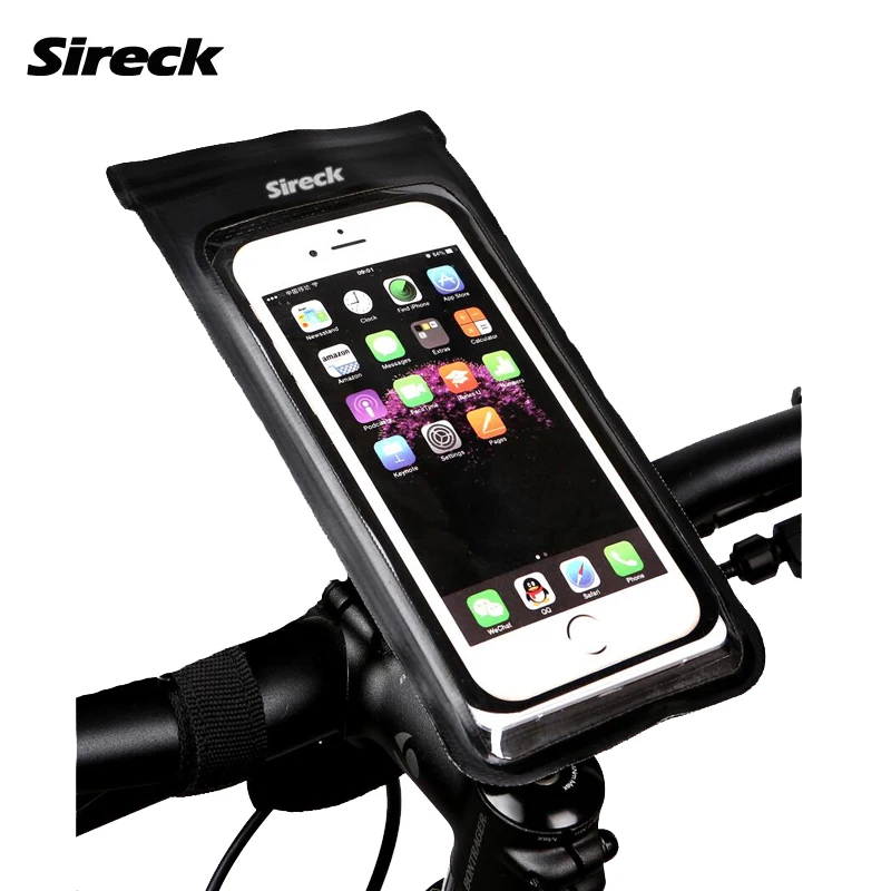 Sireck Universal Road Mountain Bike font b Phone b font Holder PVC Waterproof Cycle Bicycle Handlebar