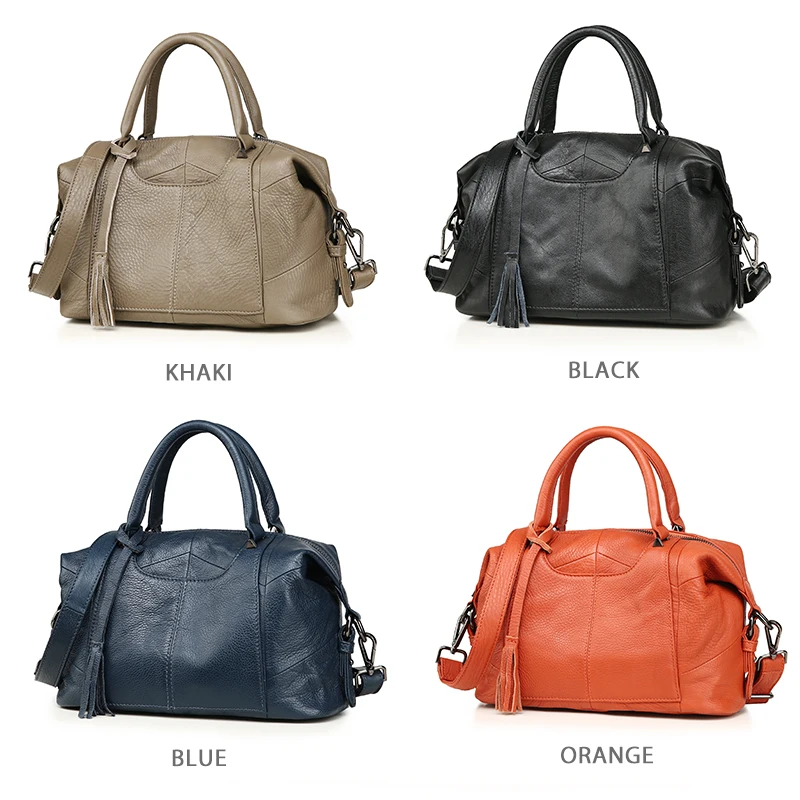Women Genuine Leather Bag Handbags Hit Color Brand Leather Luxury Handbag 2018 Padlock Women Handbags Shoulder Bag Female