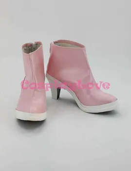 

Newest Custom Made Japanese Anime THE IDOLM@STER Pink Iori Minase Iori Cosplay Boots Shoes For Christmas Halloween