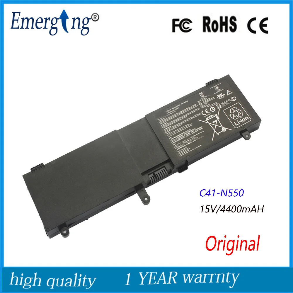Original 15V 59Wh New Laptop Battery for ASUS N550 N550J N550JA N550JV N550JK Q550L Q550LF N550X47JV G550JK G550JKC41-N550 Original 15V 59Wh New Laptop Battery for ASUS N550 N550J N550JA N550JV N550JK Q550L Q550LF N550X47JV G550JK G550JKC41-N550