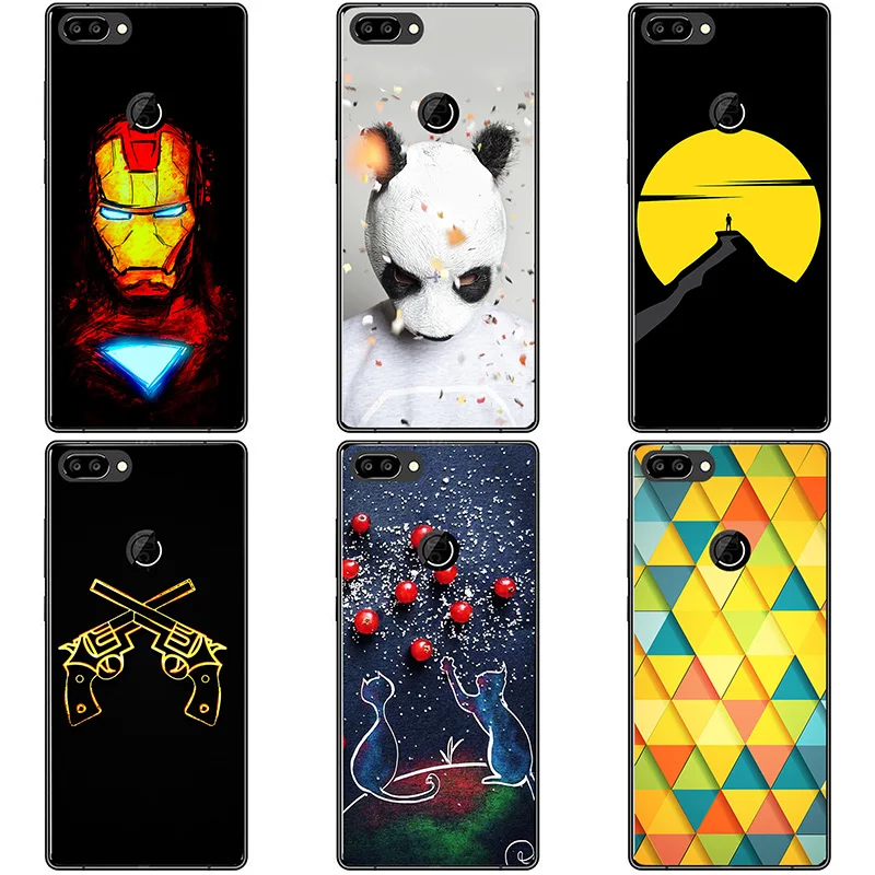 

For Oukitel Mix2 Case Soft Silicone Back Cover Cases For Oukitel Mix 2 Painting Abstract Soft Coque Cases Patterned Shell Skin