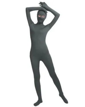 grey unitard jumpsuit