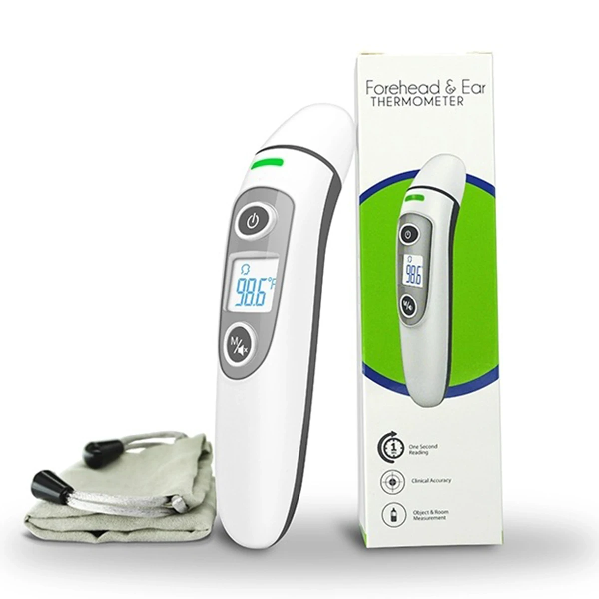 Термометр для лба и уха Высокоточный Медицинский Инфракрасный цифровой термометр Бесконтактный взрослый высокая температура тела