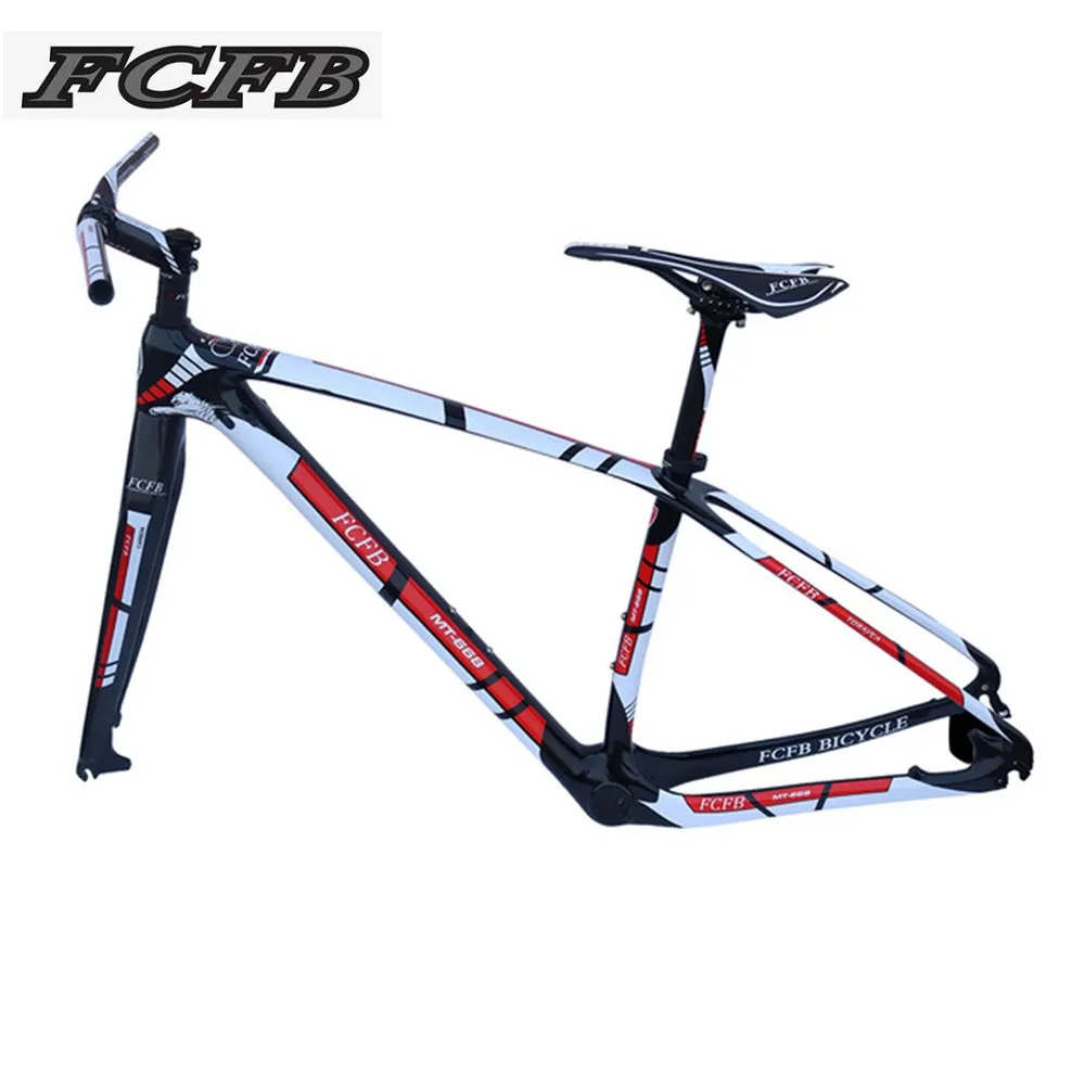 2017 FCFB MTB карбоновая рама 15/17/19/21 дюйм велосипед 27er 29er фотодиск mtb PF30|carbon mountain bike