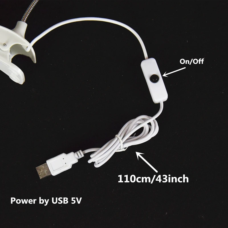  AIFENG usb led lamp book lamp power by usb dc 5v 1a/2a reading lamp usb led light bulb for computer - 32857907615