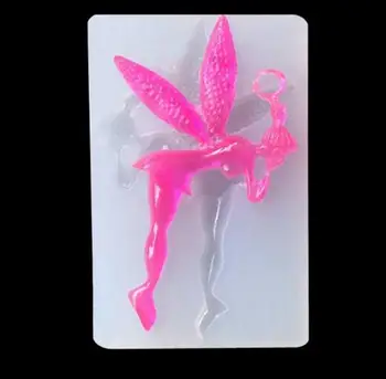 

Angel Flower Fairy Shape DIY Craft Silicone Mould DIY Resin Decorative Craft Jewelry Key chain Making Mold epoxy resin mold
