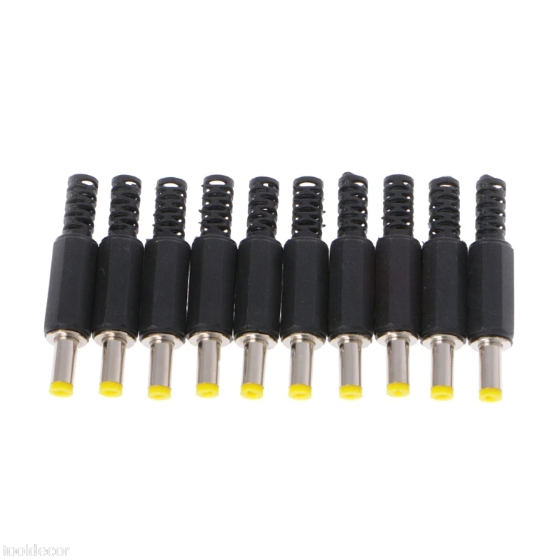 

10PCS 4.8x1.7mm Male DC In-Line Plug Socket Jack Connector Adapter Plastic Cover -B119