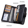 Contact's Genuine Leather Long Wallet Large Capacity Men Coin Purse Male Clutch Wallets Cell Phone Bag Portomonee Card Holder 3