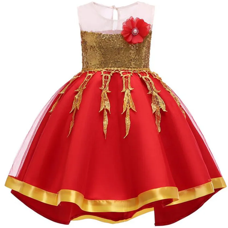

Kids Floral Dresses For Baby Girls Summer Gowns Girl Birthday Party Dress Children's Christmas Princess Costume Clothing