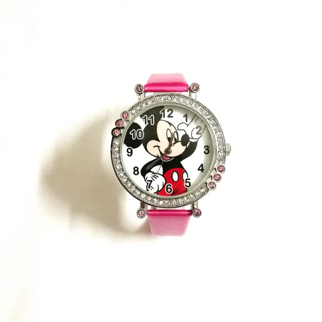 Quartz Crystal Diamond kids wristwatches cartoon mouse style children watches mi Quartz Crystal Diamond kids wristwatches cartoon mouse style children watches mi