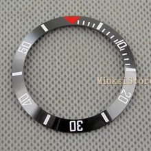 Lunette en céramique pour hommes et femmes, 38mm, noir et rouge, haute qualité, mécanique, nouvelle collection