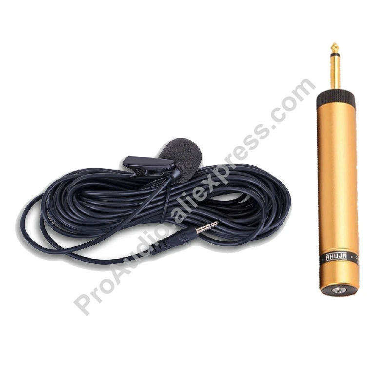 

Pro Lapel Lavalier Lapel Condenser Microphones Instrument Speak Mic 3.5mm 6.5mm 1/4" 1/8" Connector 196" 5m Cable